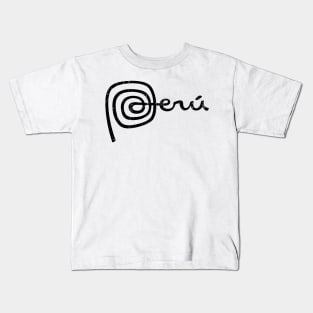 Peru Incas - Distressed Texture Kids T-Shirt